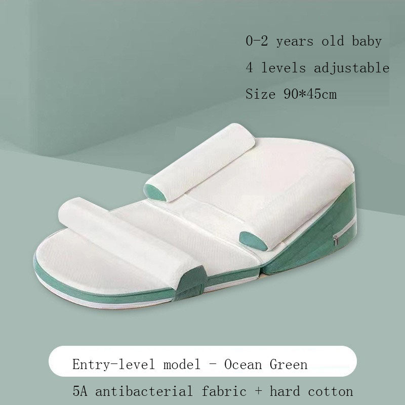 Baby anti-spitting up milk slope pillow anti-overflow choking milk baby pillow newborn slope pad