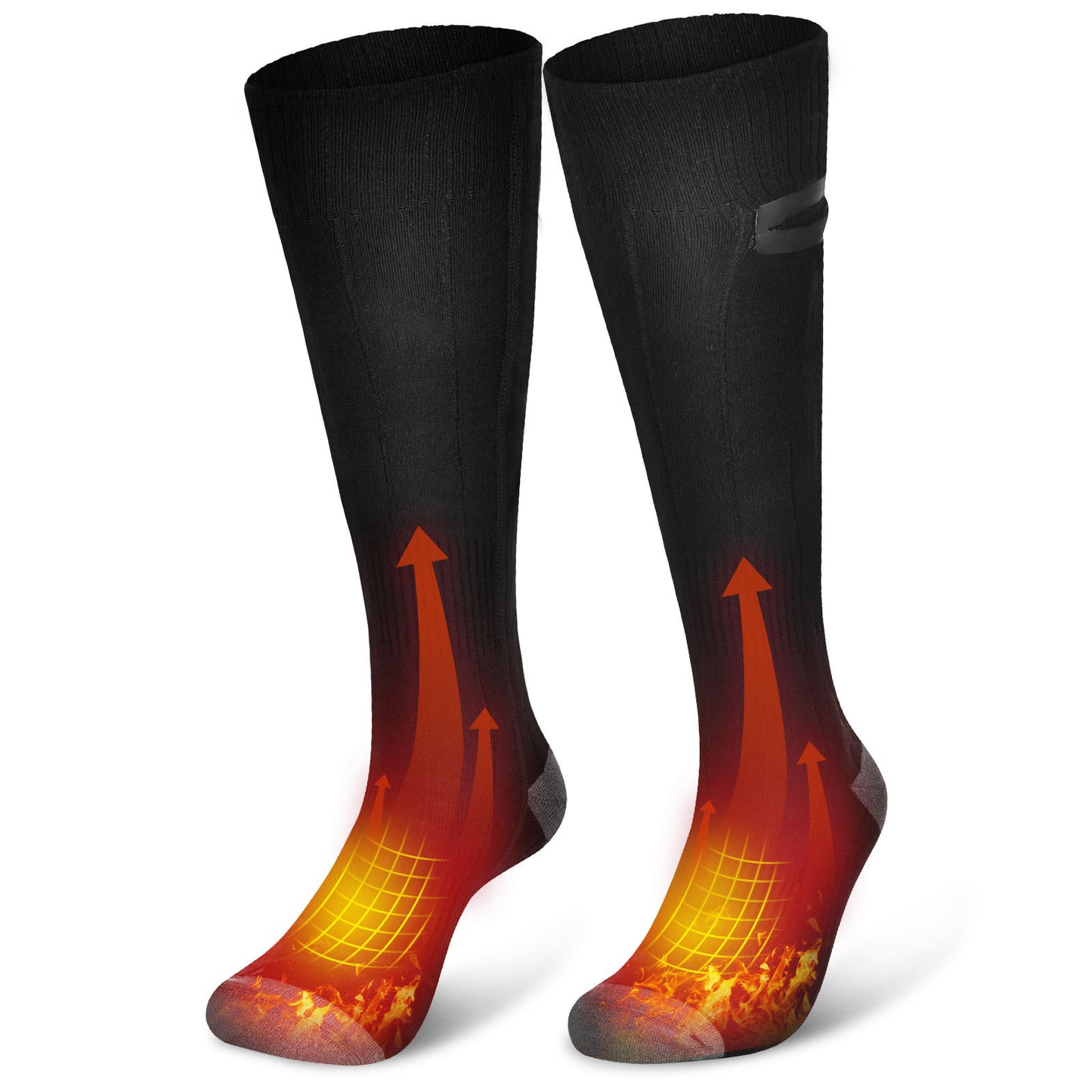 Hot socks with 3-speed electric heating, USB for men and women's foot warmers, winter electric heating and warm socks