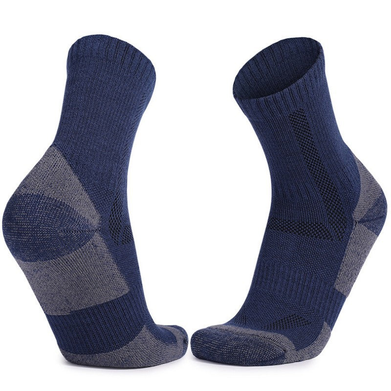 Merino Wool Socks Long Tube Professional Ski Socks Thickened Warm Full Wool Hoop Anti slip Pressure Sports Socks Breathable