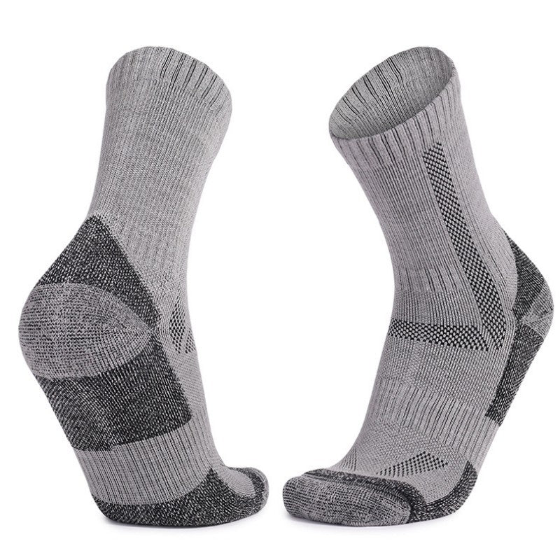 Merino Wool Socks Long Tube Professional Ski Socks Thickened Warm Full Wool Hoop Anti slip Pressure Sports Socks Breathable