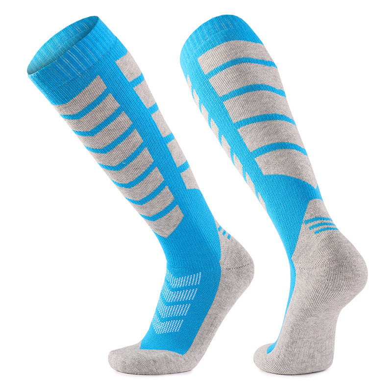 Merino Wool Socks Long Tube Professional Ski Socks Thickened Warm Full Wool Hoop Anti slip Pressure Sports Socks Breathable